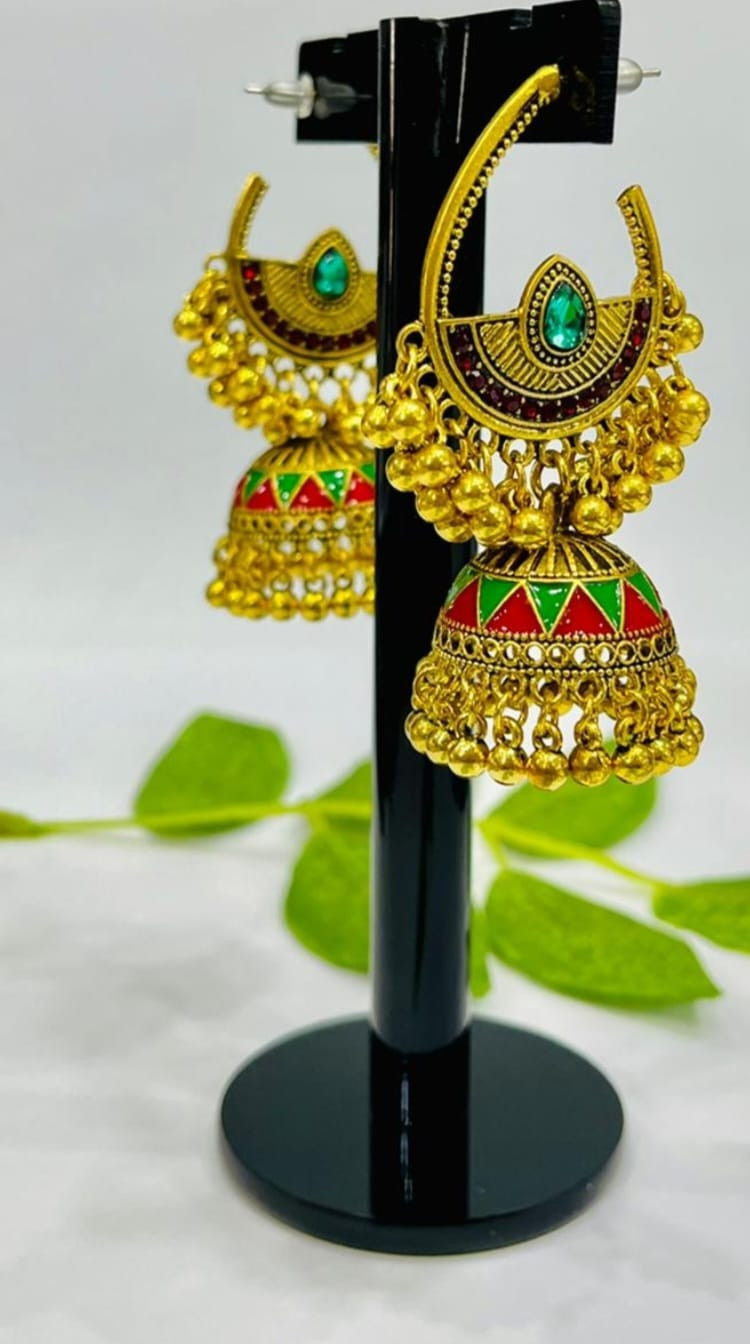 Chandbali Jhumka Earrings