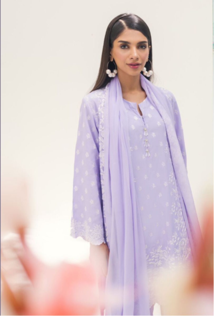 One Pc Embroidered | Raw Silk