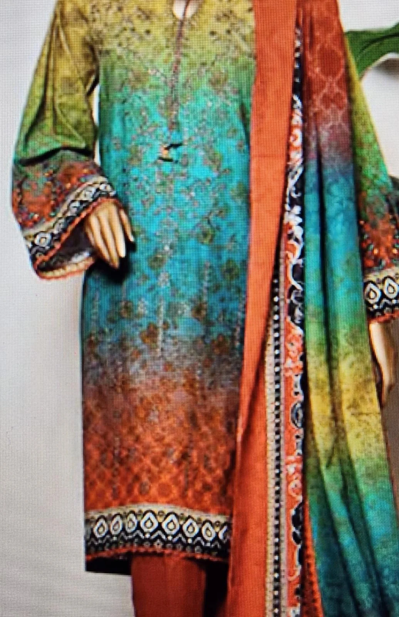 3-Piece Embroidered Khaddar Suit”