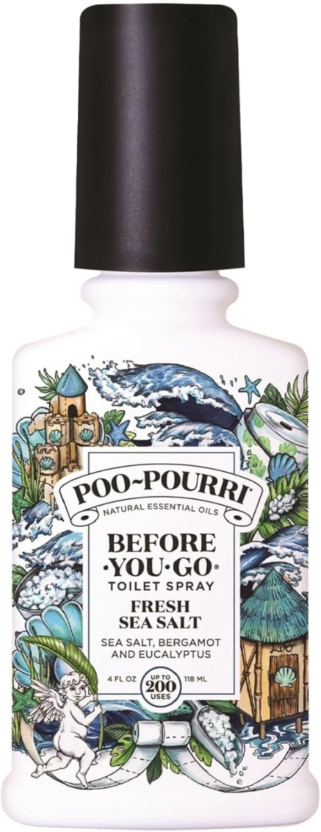 Sealed! Poo-pourri Before-you-go Toilet Spray, Fresh Sea Salt, 4 Fl Oz Sea Salt