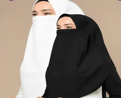 Premium Jersey Niqab & Khimar Set – Breathable Two-Piece Modest Wear