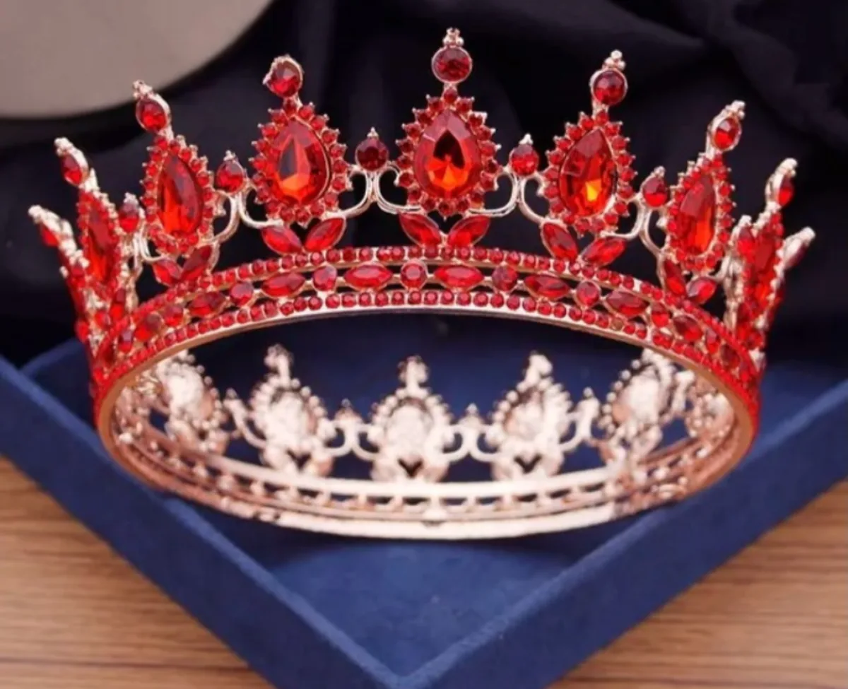 Royal Gold Tiara & Crown Set | Wedding & Birthday Majesty