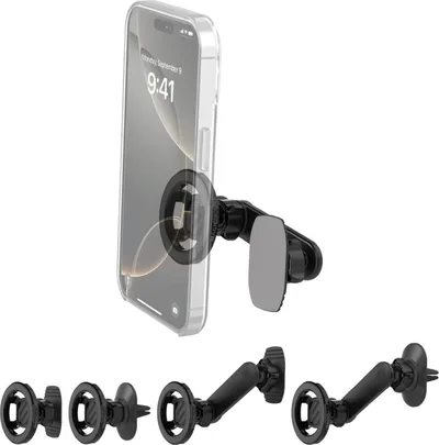 Scosche - MagicMount MS 5 in 1 Magnetic Mount For Most Cell Phones - Black