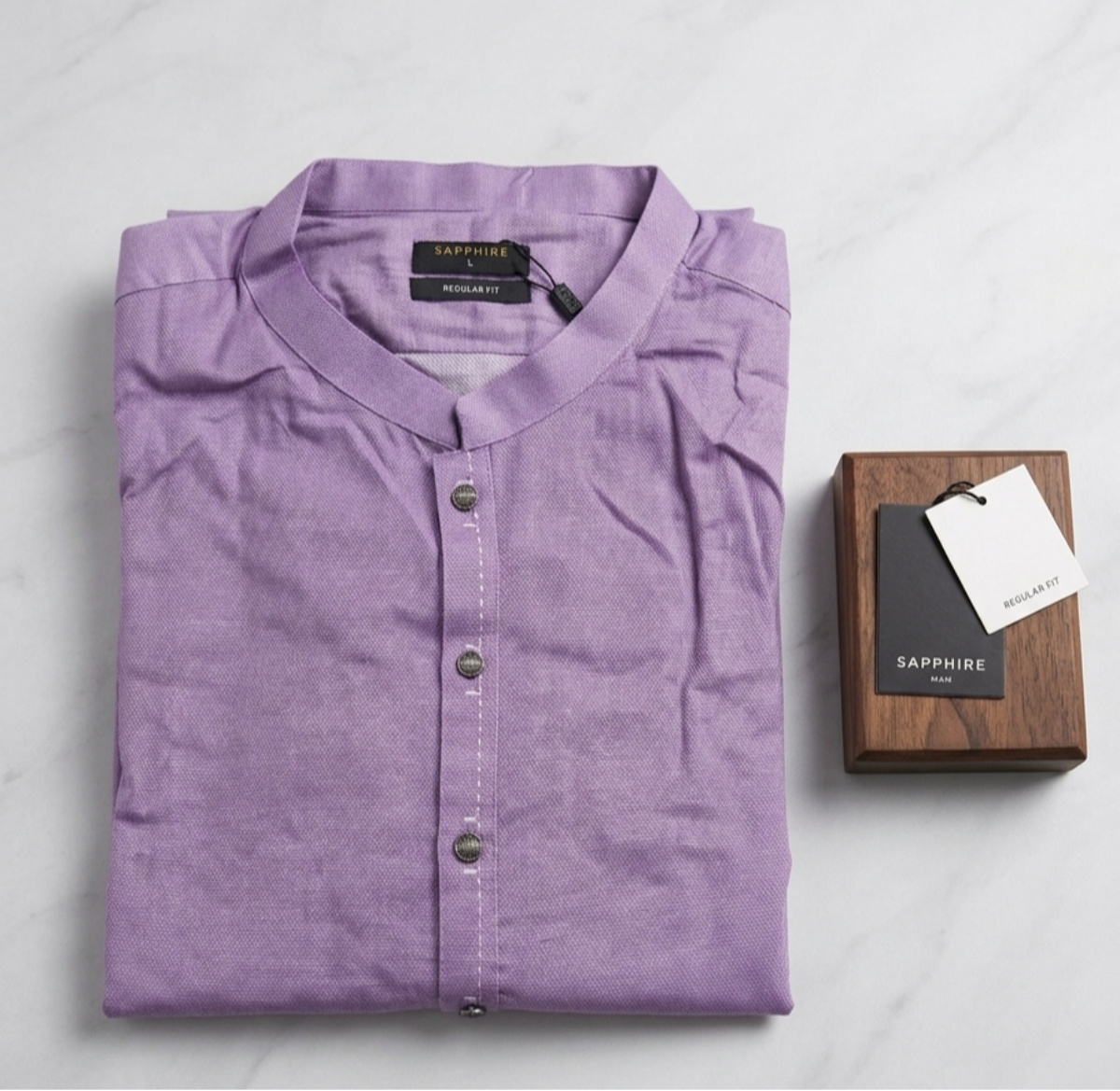 Sapphire Premium Men's Kurta - Elegant Purple