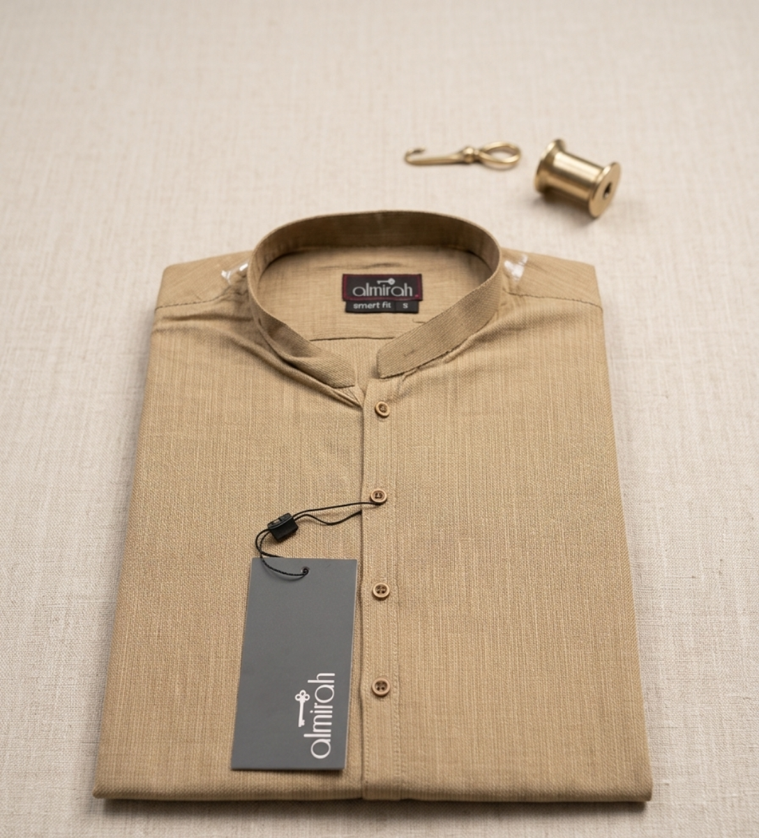 Almirah Men’s Premium Sand-Beige Smart Fit Kurta